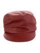 Helen Kaminski Leather Newsboy cap