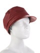 Helen Kaminski Leather Newsboy cap