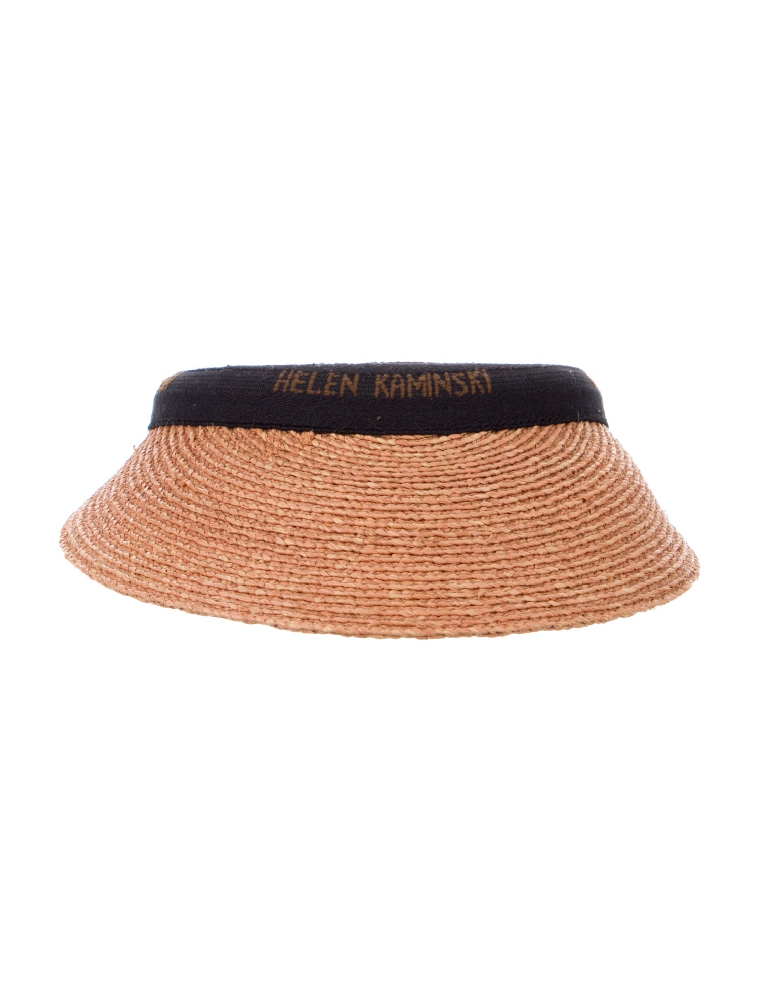 Helen Kaminski Raffia Visor With Logo Band