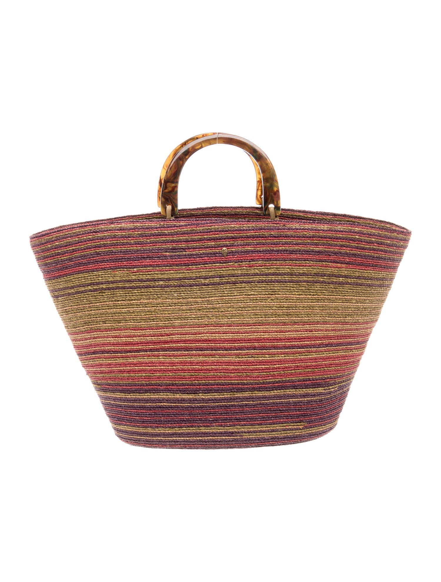 Helen Kaminski Raffia Top Handle Bag