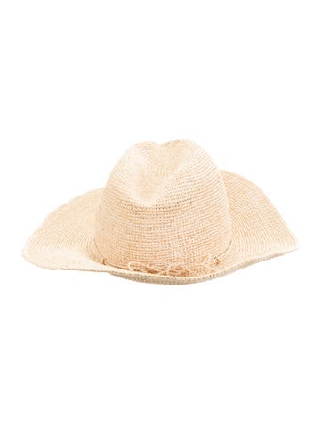 Pre-owned Helen Kaminski Raffia Sun Hat In Neutral