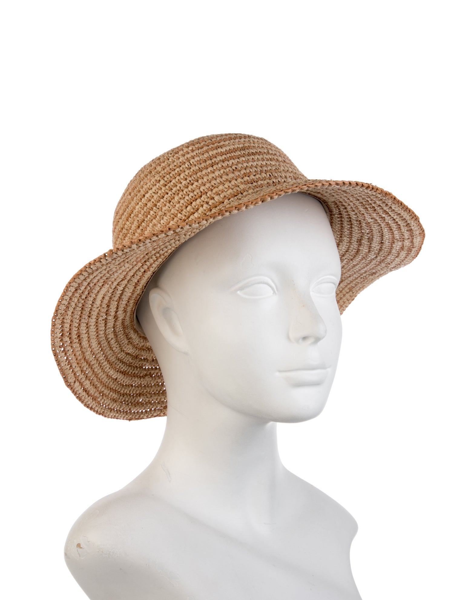 Helen Kaminski Tan Wide Brim Hat With Tags
