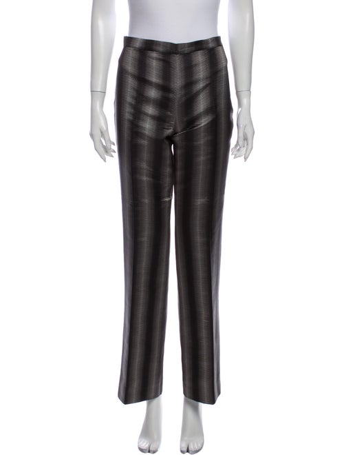 Iceberg Striped Wide Leg Pants Grey