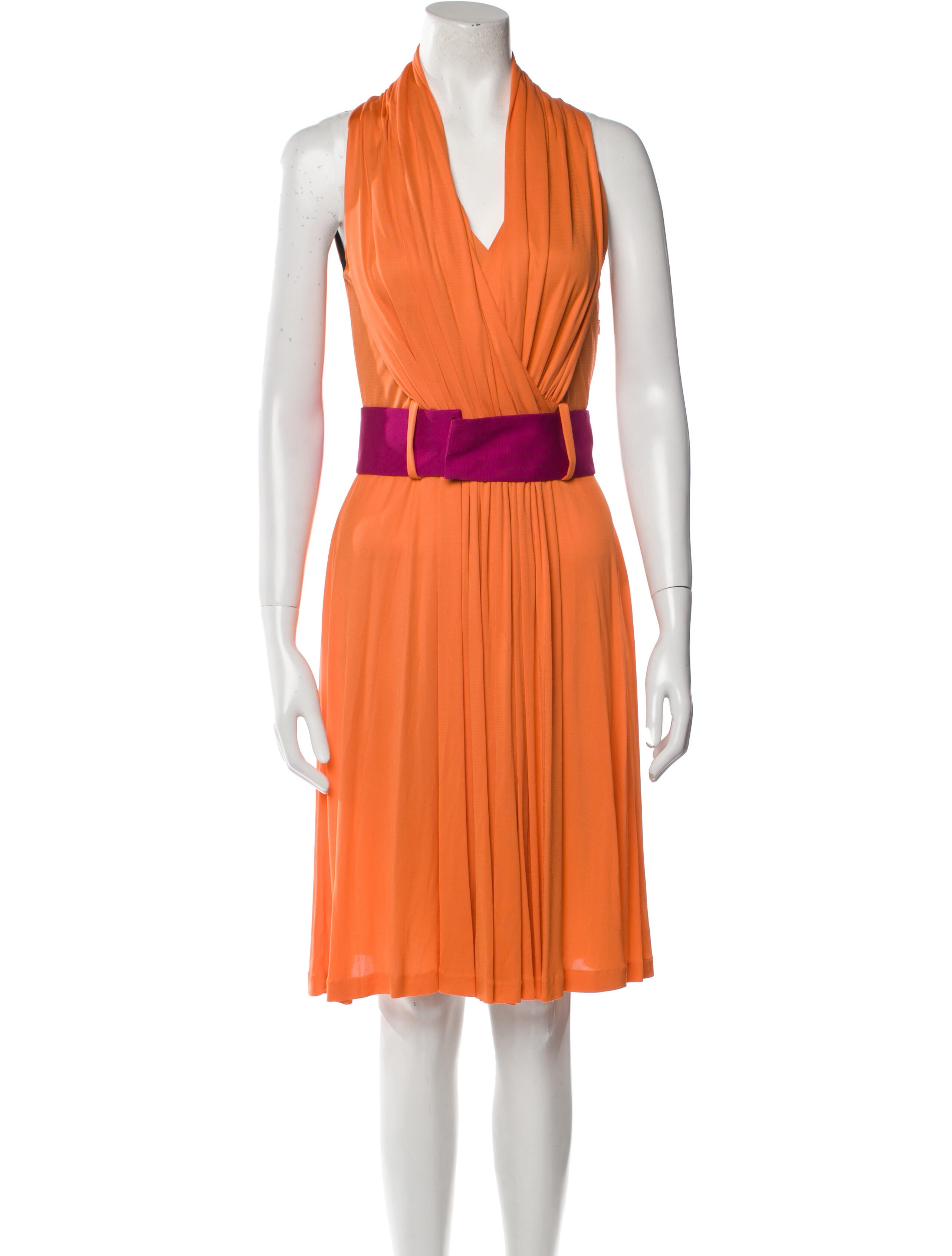 Iceberg V-Neck Knee-Length Dress w/ Tags