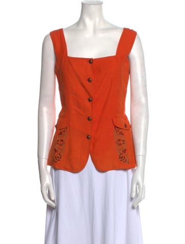 Iceberg Tops Square Neckline Sleeveless Top XS