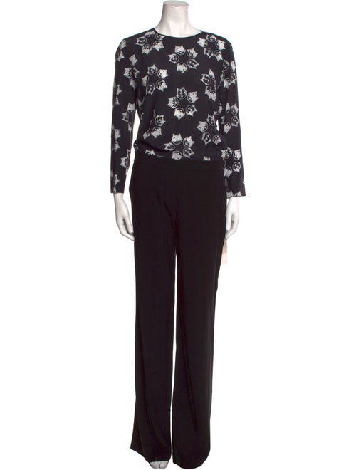 Iceberg Silk Floral Print Jumpsuit