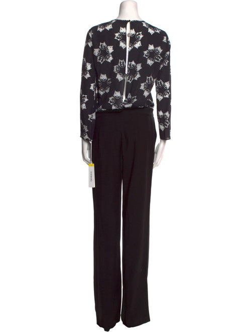 Iceberg Silk Floral Print Jumpsuit