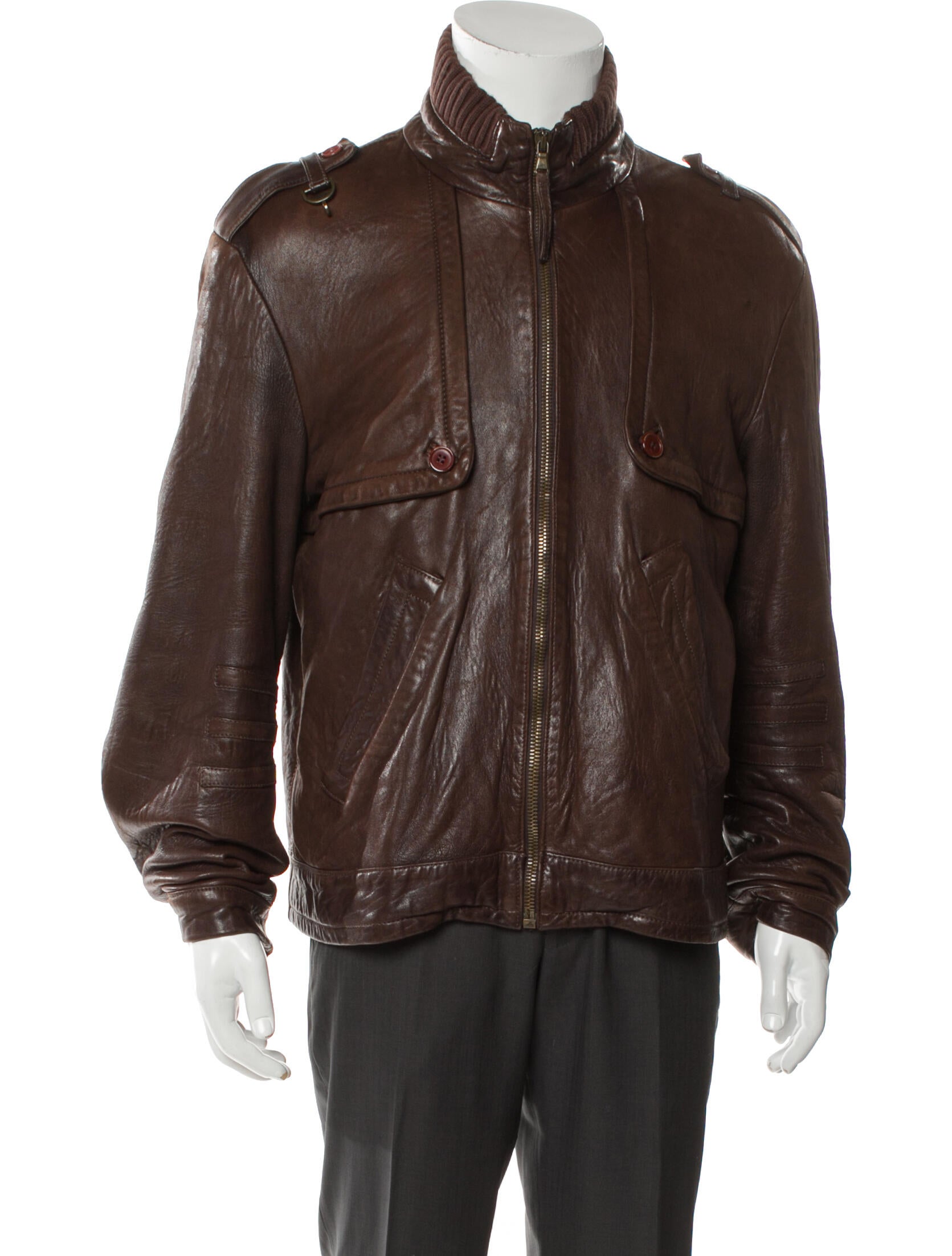 Iceberg Leather Moto Jacket