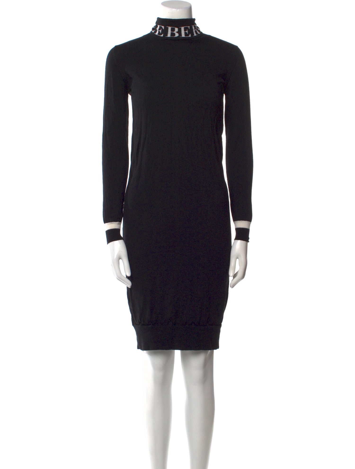 Iceberg Turtleneck Knee-Length Dress