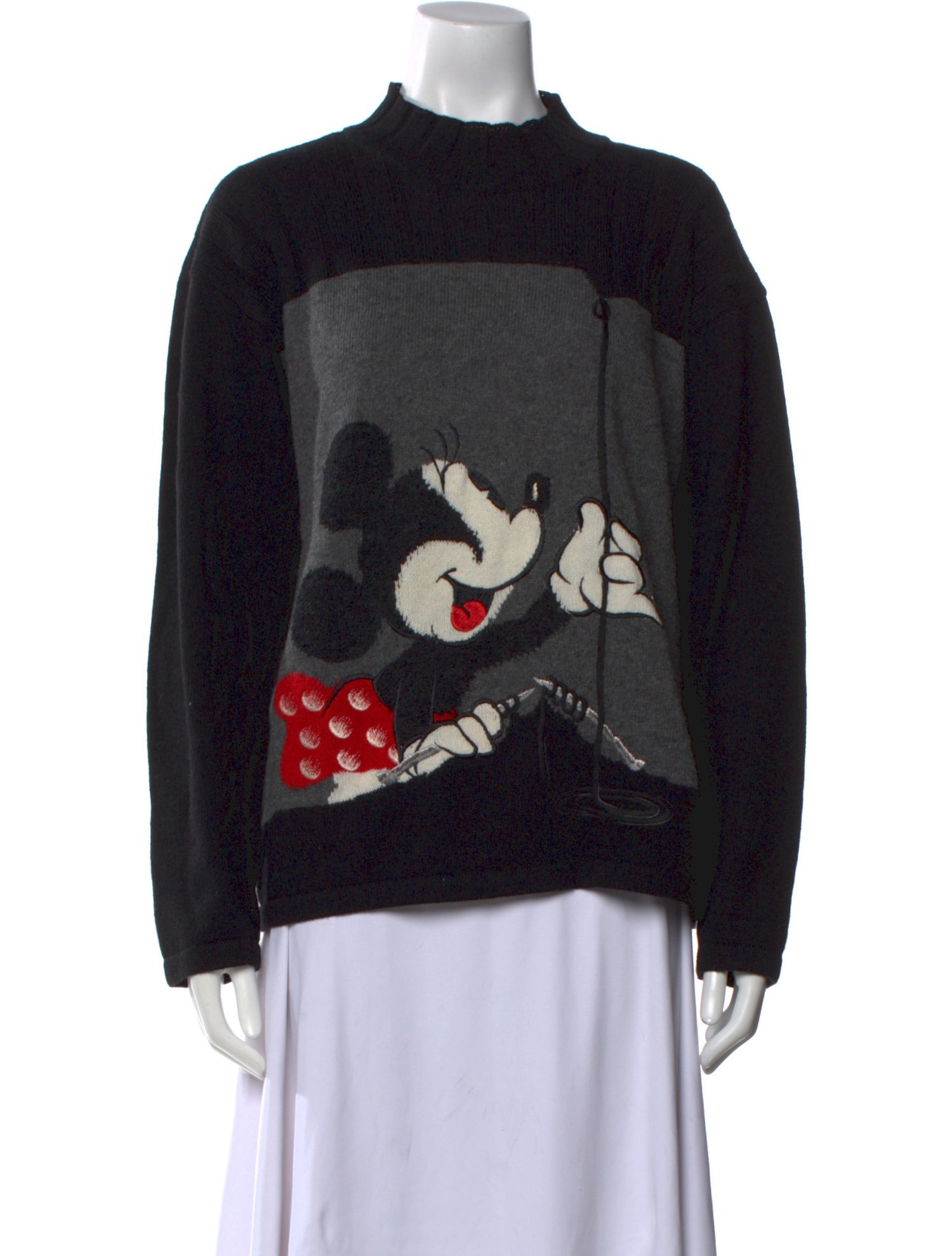 Iceberg Printed Mock Neck Sweater