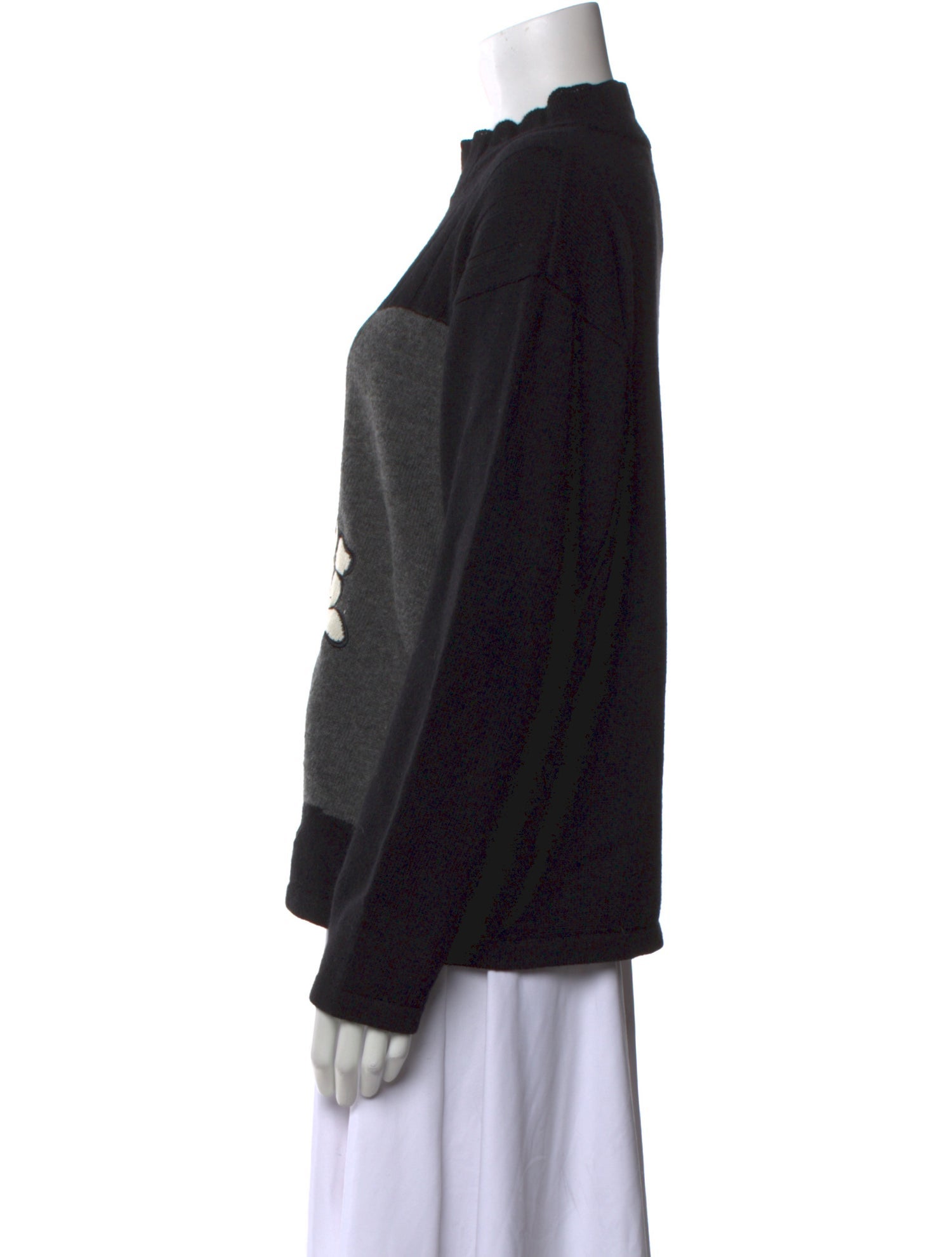 Iceberg Printed Mock Neck Sweater