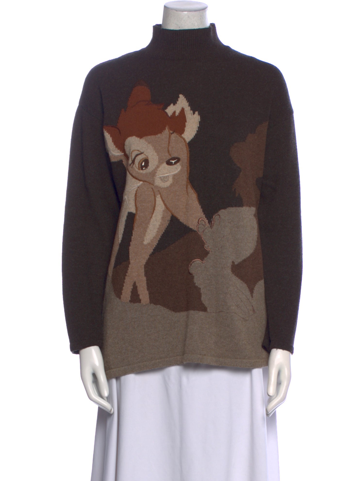 Iceberg Printed Mock Neck Sweater