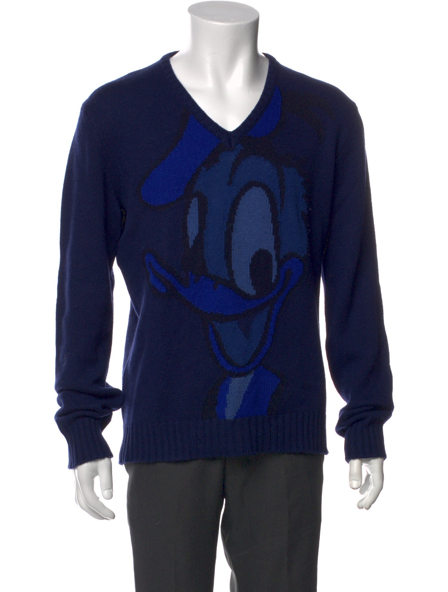 Iceberg Graphic Print V-Neck Pullover