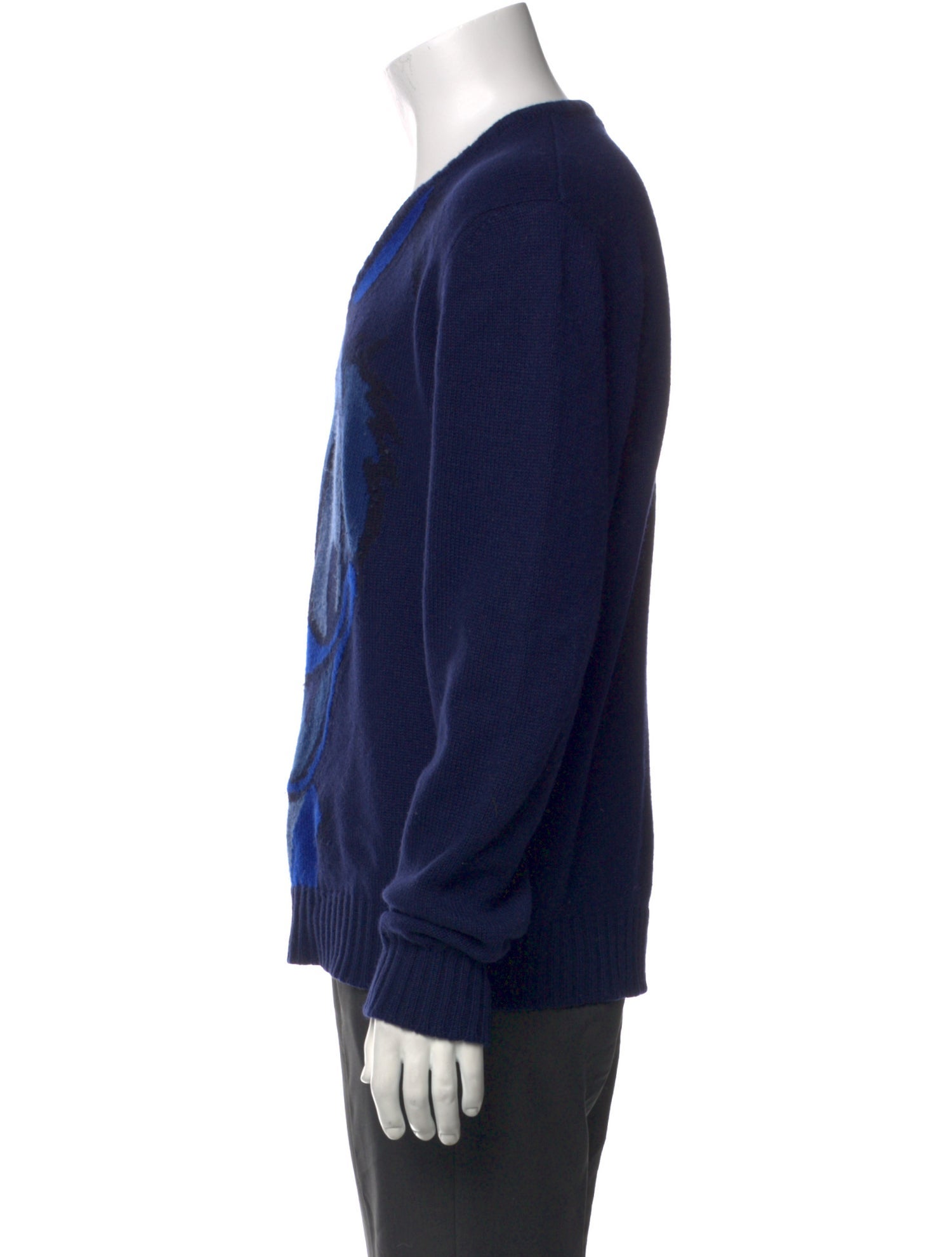 Iceberg Graphic Print V-Neck Pullover