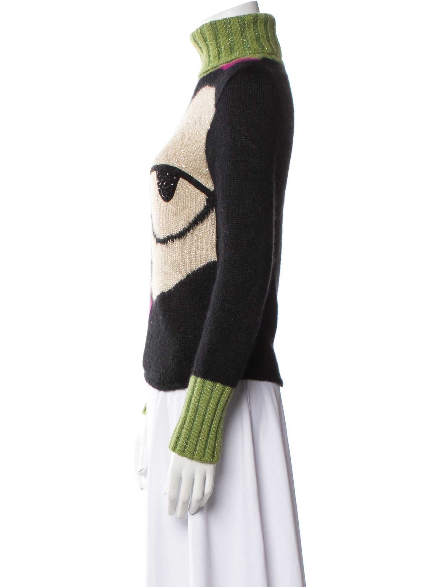 Iceberg Printed Turtleneck Sweater