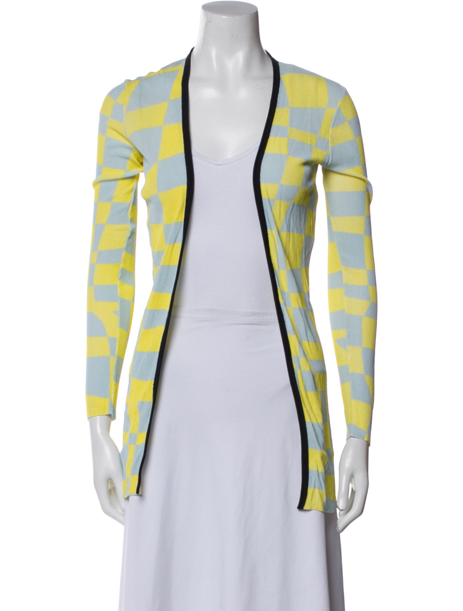 Iceberg Striped Open Front Sweater