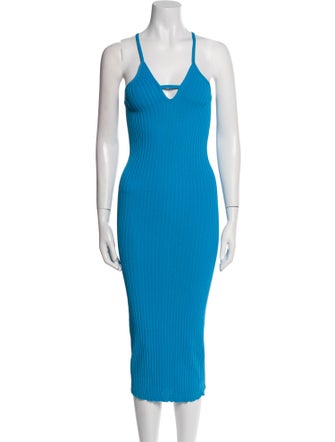 Iceberg V-Neck Midi Length Dress w/ Tags