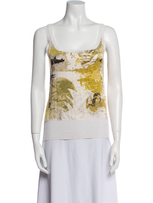 Iceberg Printed Square Neckline Top