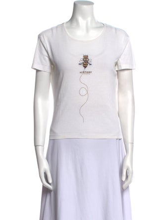 Iceberg Graphic Print Scoop Neck T-Shirt