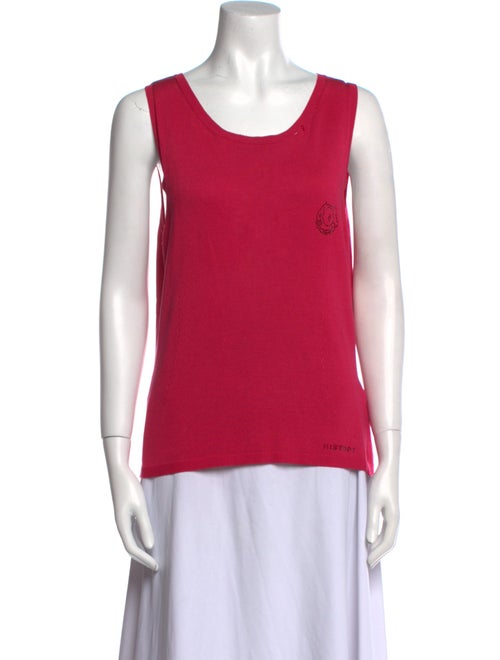 Iceberg Silk Scoop Neck Top