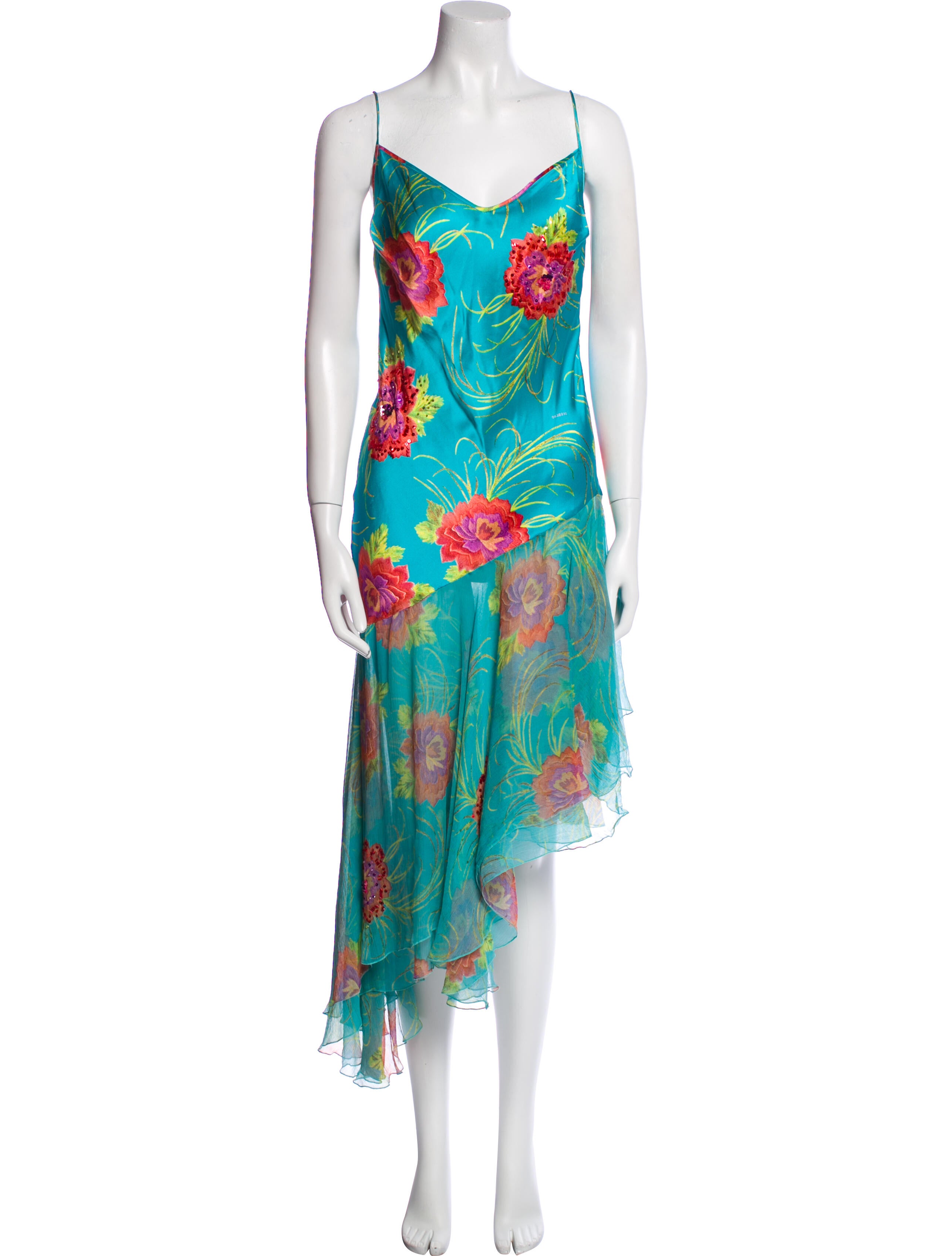 Iceberg Silk Long Dress