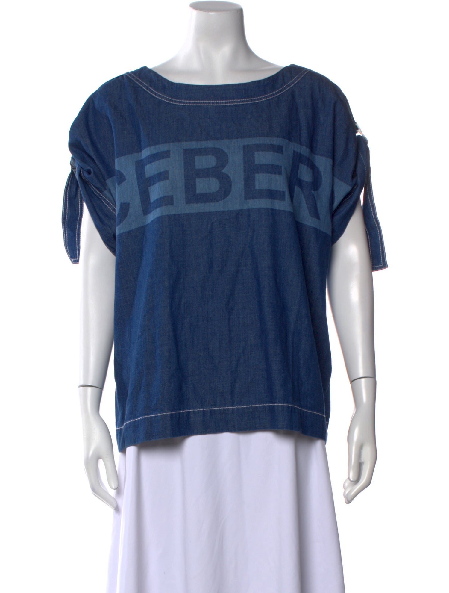 Iceberg Graphic Print Scoop Neck T-Shirt