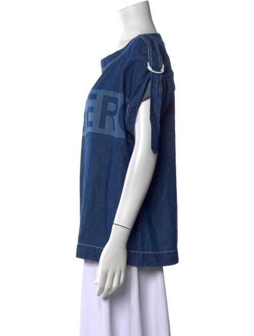 Iceberg Graphic Print Scoop Neck T-Shirt