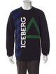 Iceberg Graphic Print Crew Neck Sweatshirt