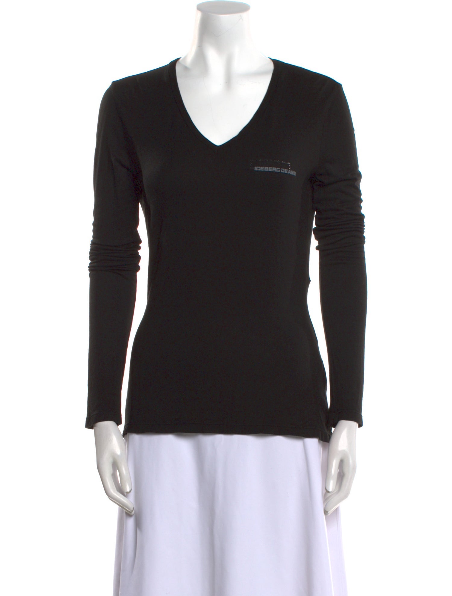 Iceberg V-Neck Long Sleeve T-Shirt