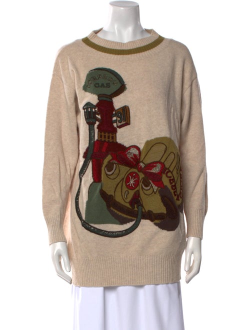 Iceberg Virgin Wool Graphic Print Sweater