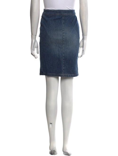 Iceberg Distressed Accents Knee-Length Skirt