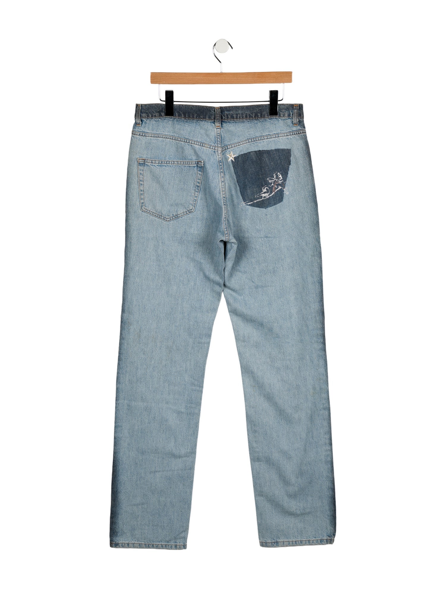 Iceberg High-Rise Straight Leg Jeans