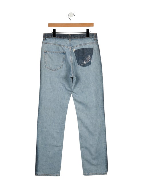 Iceberg High-Rise Straight Leg Jeans