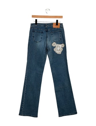 Iceberg Mid-Rise Wide Leg Jeans