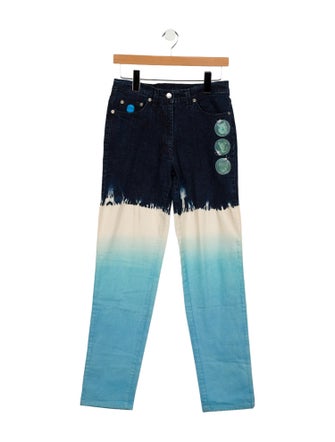Iceberg Mid-Rise Straight Leg Jeans