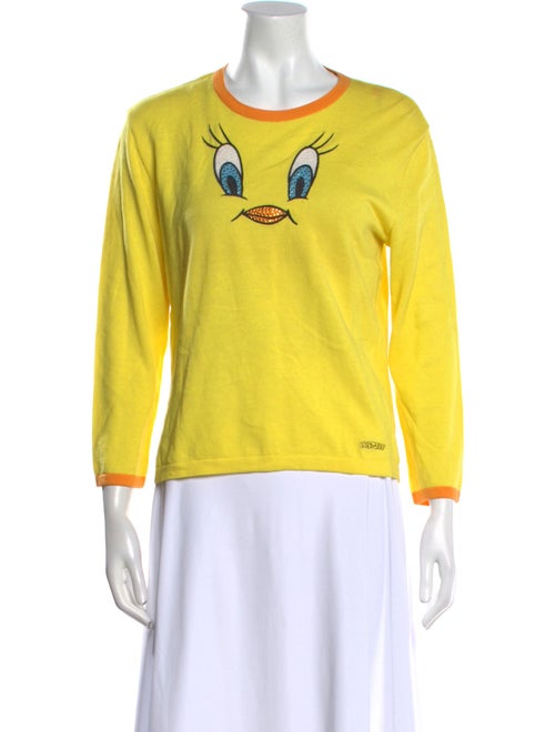 Iceberg Graphic Print Scoop Neck Sweater