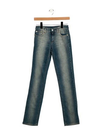 Iceberg Mid-Rise Straight Leg Jeans
