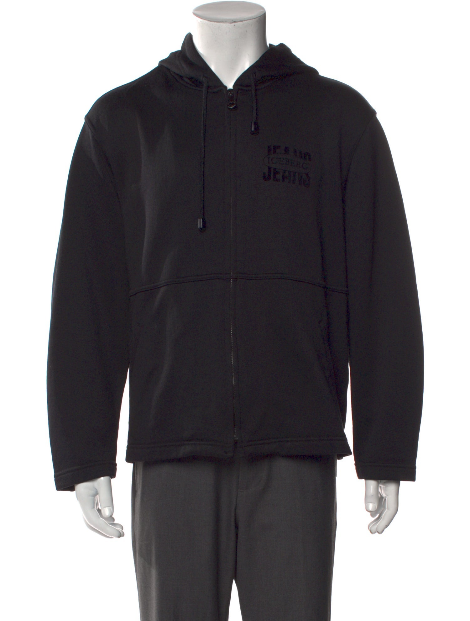 Iceberg V-Neck Long Sleeve Hoodie