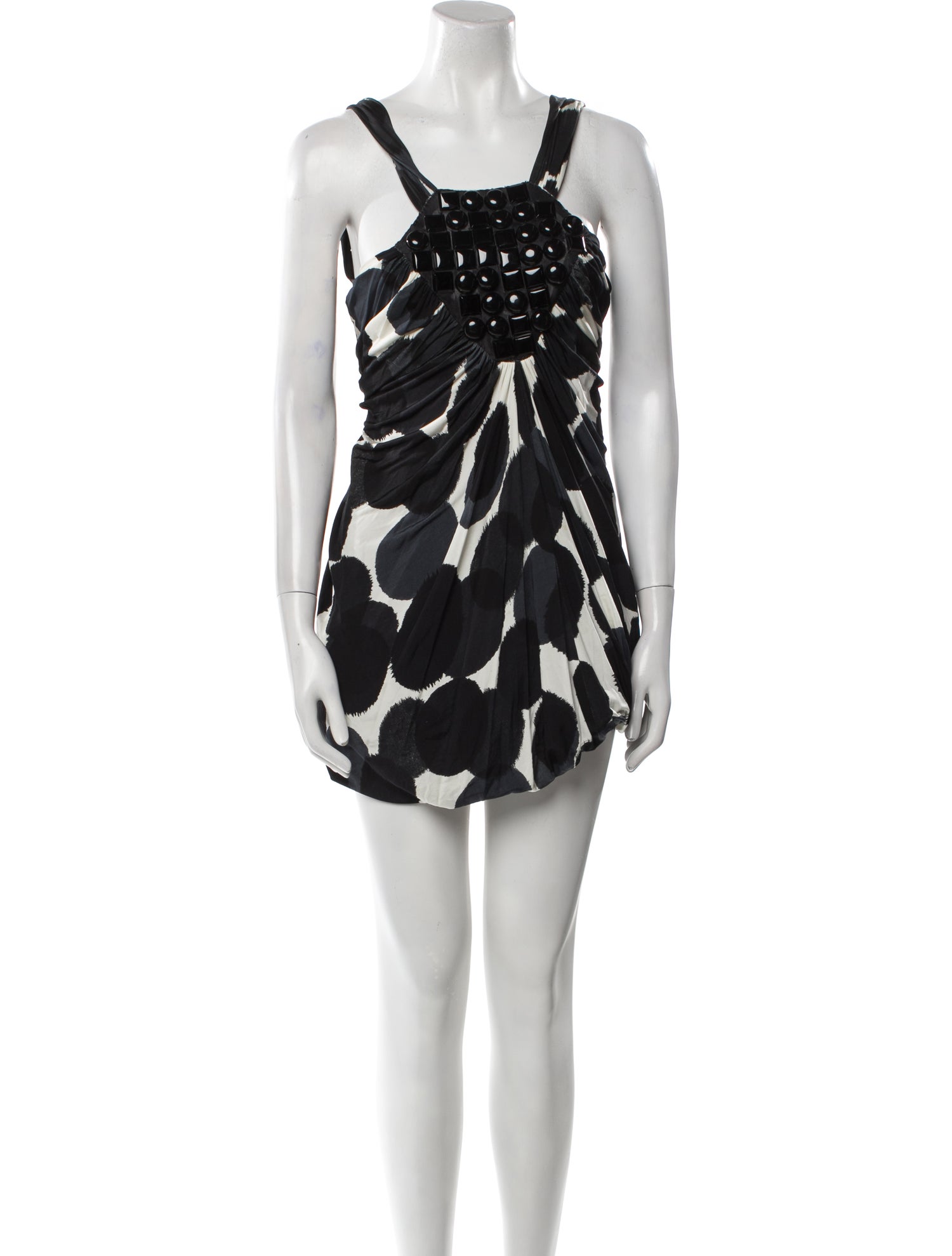 Iceberg Polka Dot Print Mini Dress