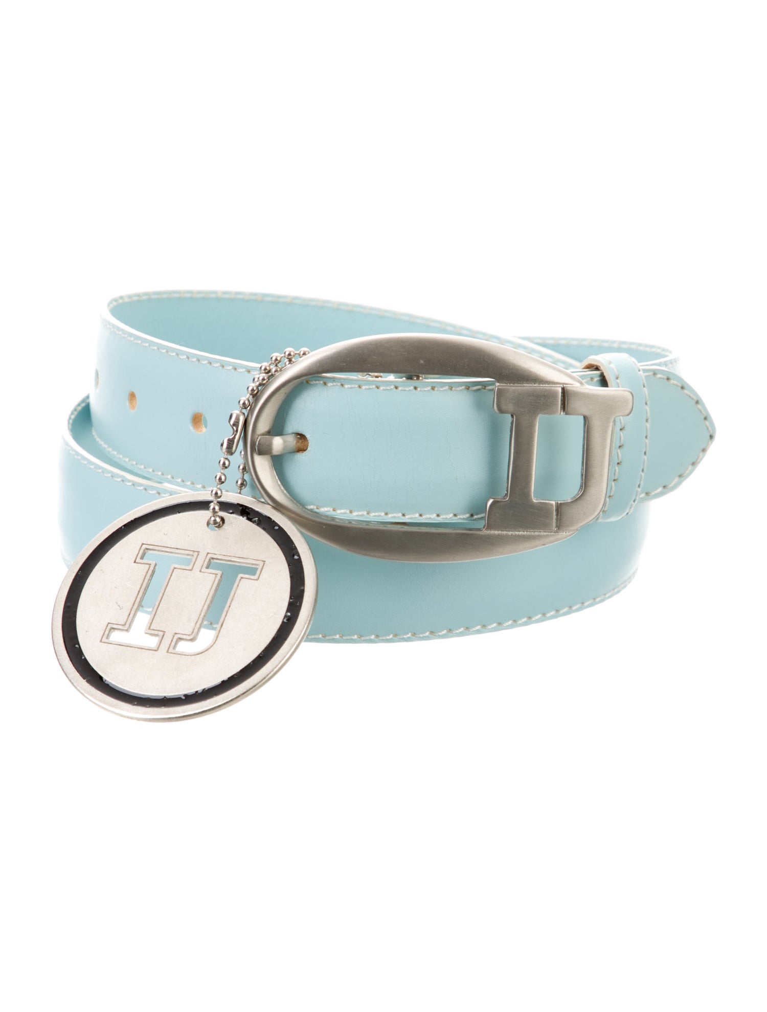 Iceberg Skinny Leather Belt