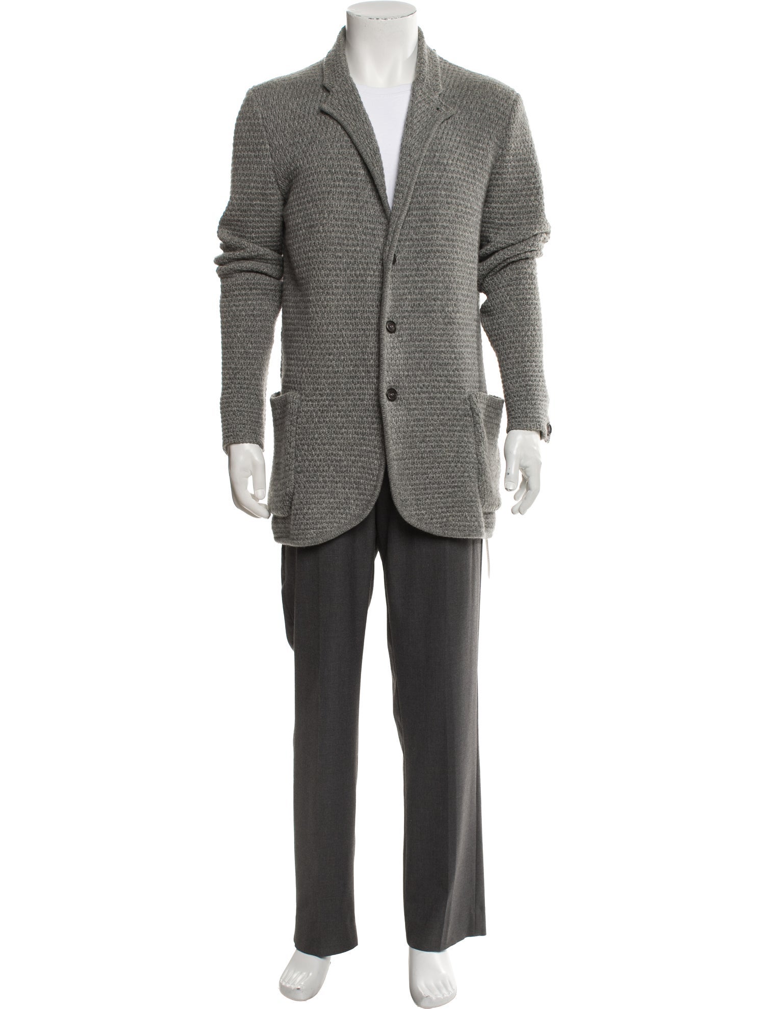 Iceberg Virgin Wool Open Front Cardigan