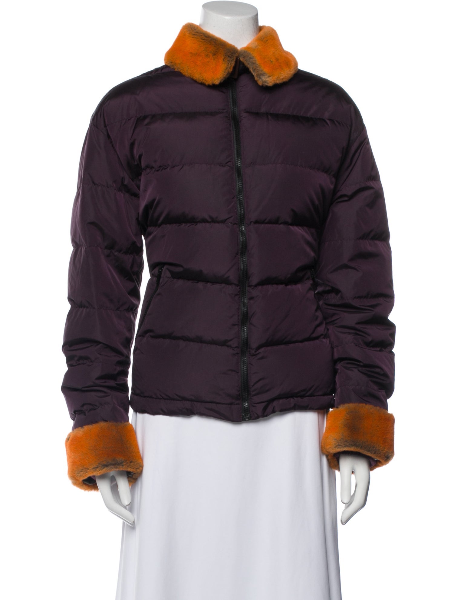 Iceberg Nylon Faux Fur Jacket