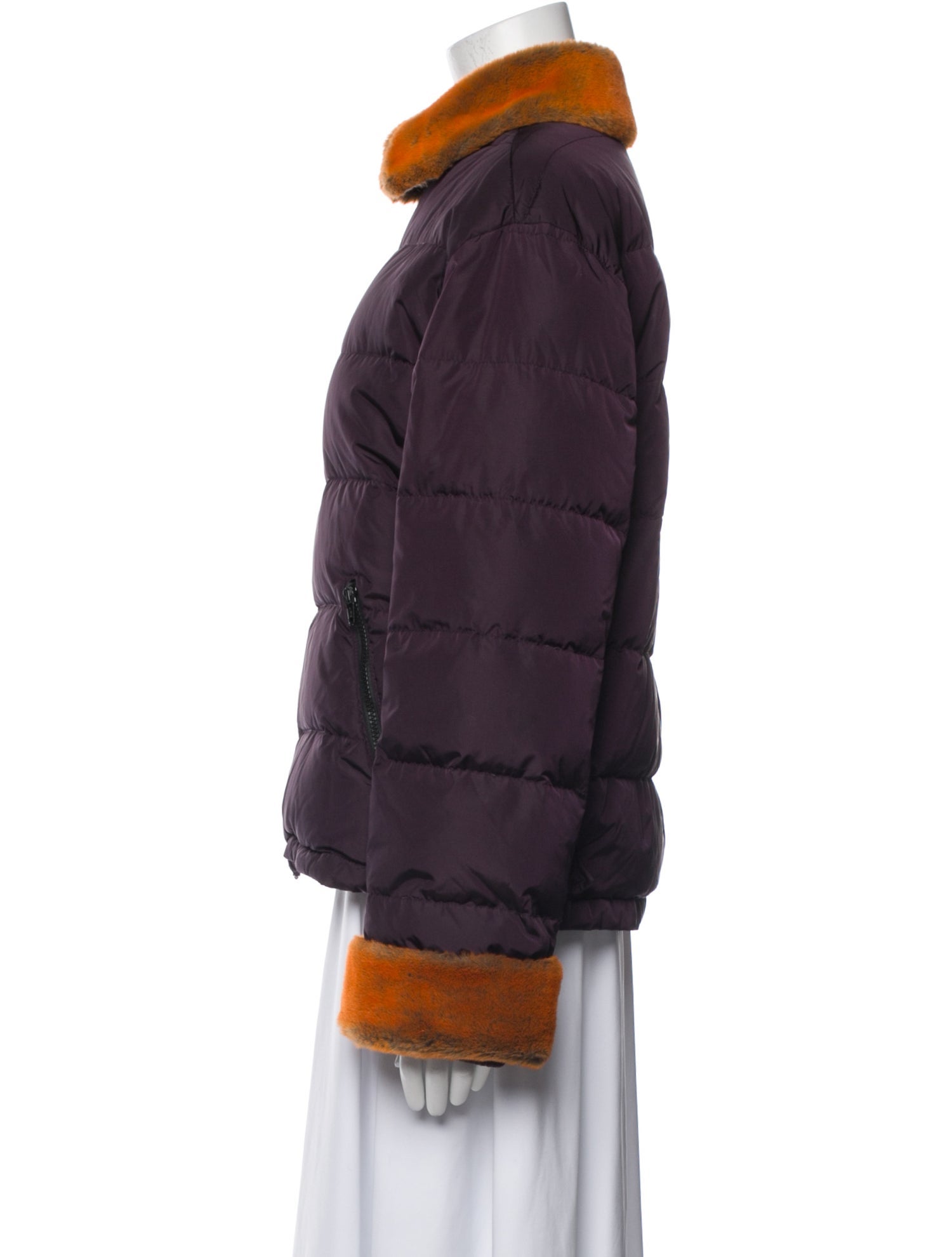 Iceberg Nylon Faux Fur Jacket