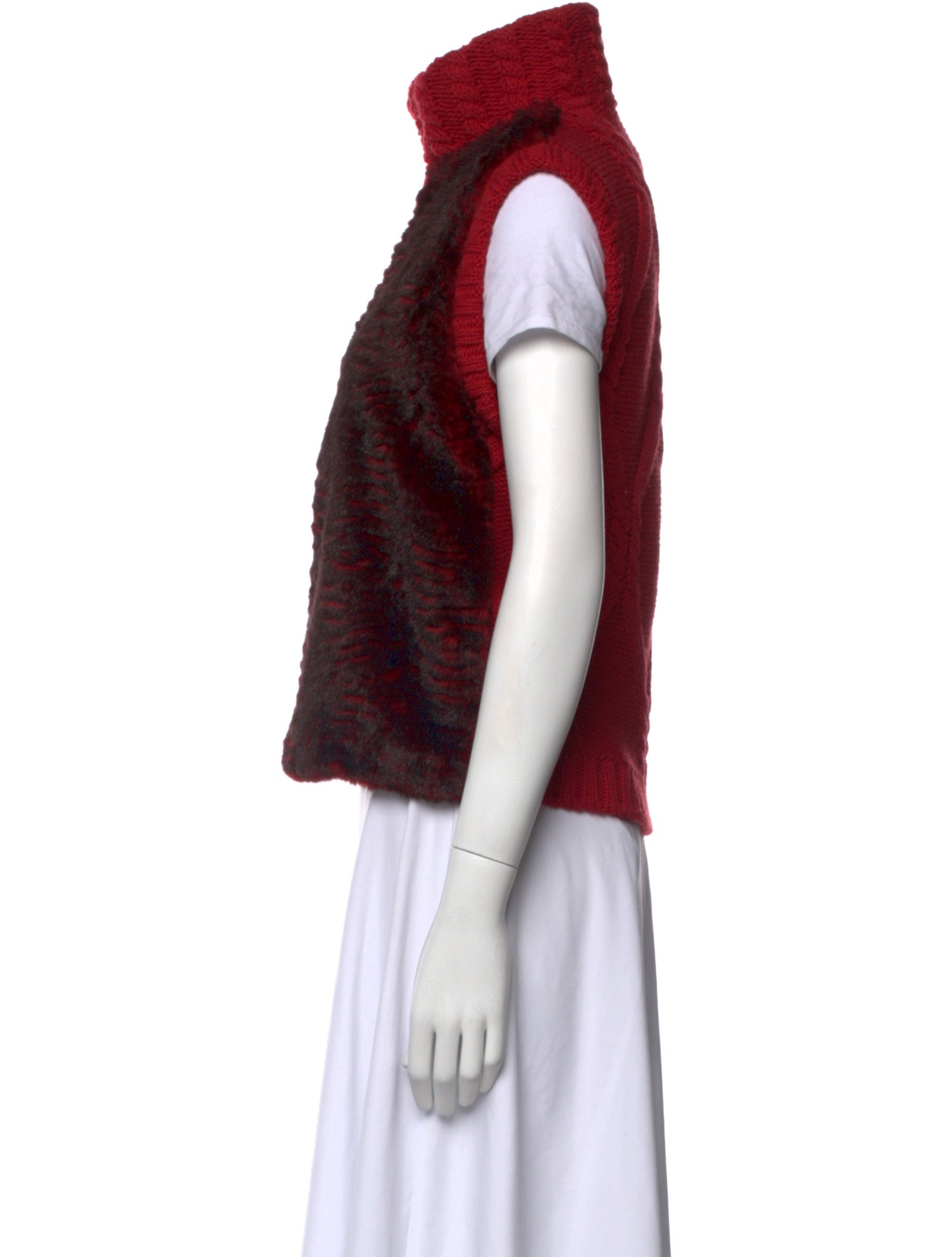 Iceberg Faux Fur Printed Sweater