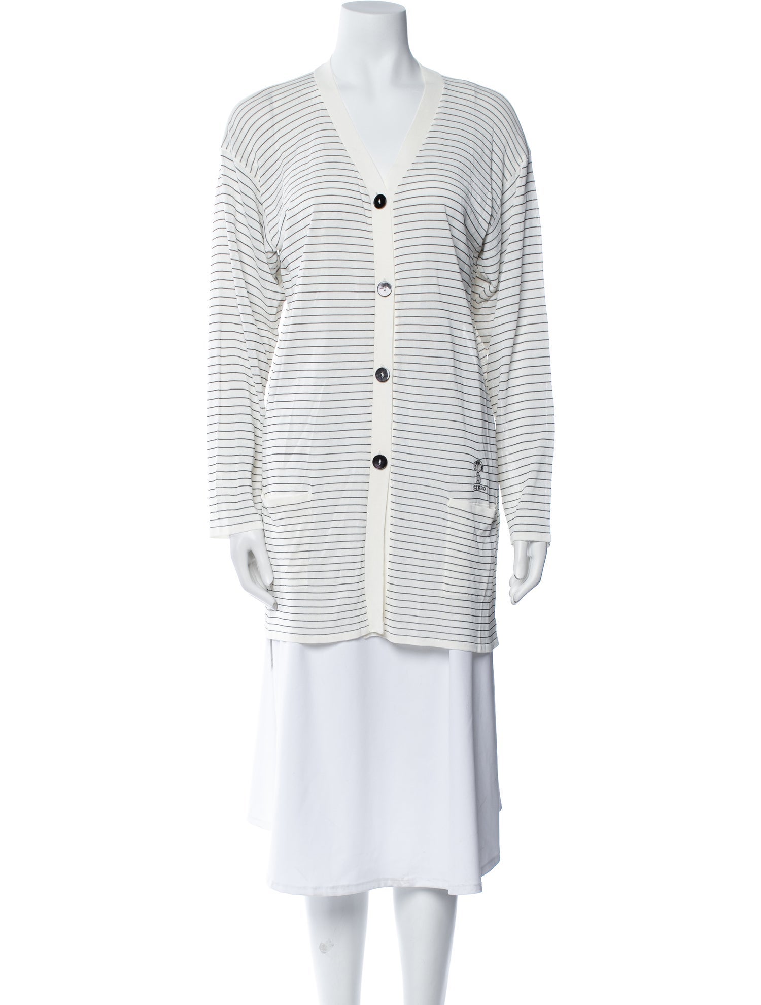 Iceberg Striped V-Neck Sweater