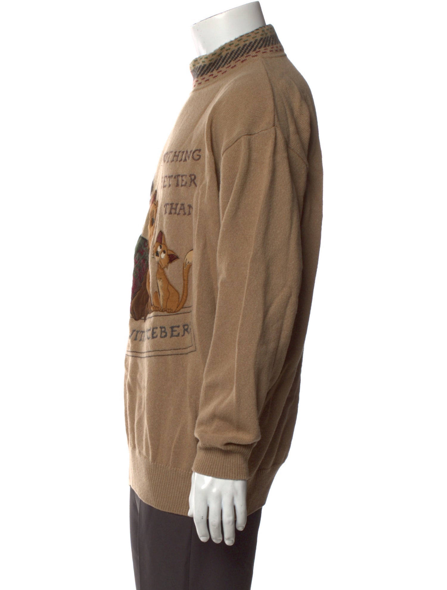 Iceberg Wool Graphic Print Pullover