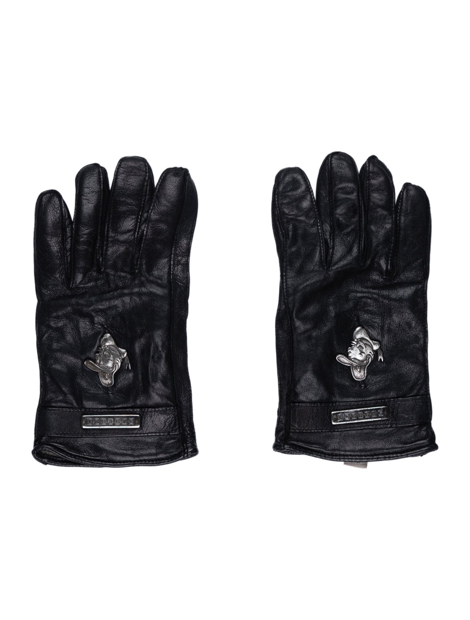 Iceberg black leather gloves