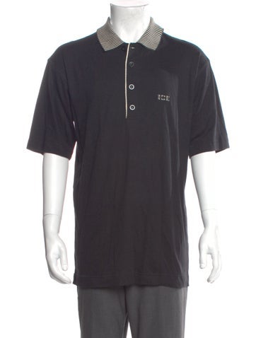 Pre-owned Iceberg Colorblock Pattern Collar Polo Shirt In Gray