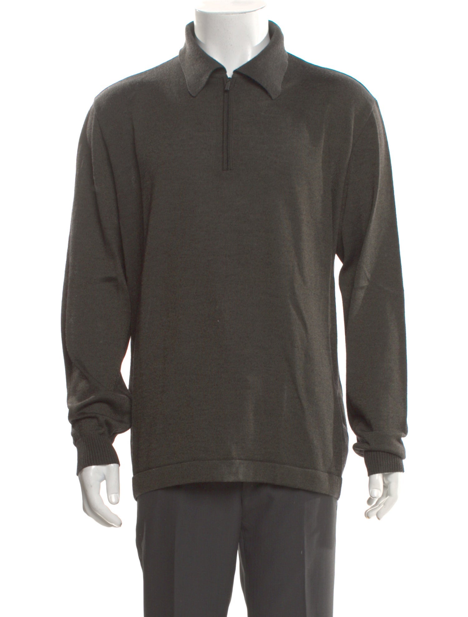 Iceberg Virgin Wool Collar Polo Sweater