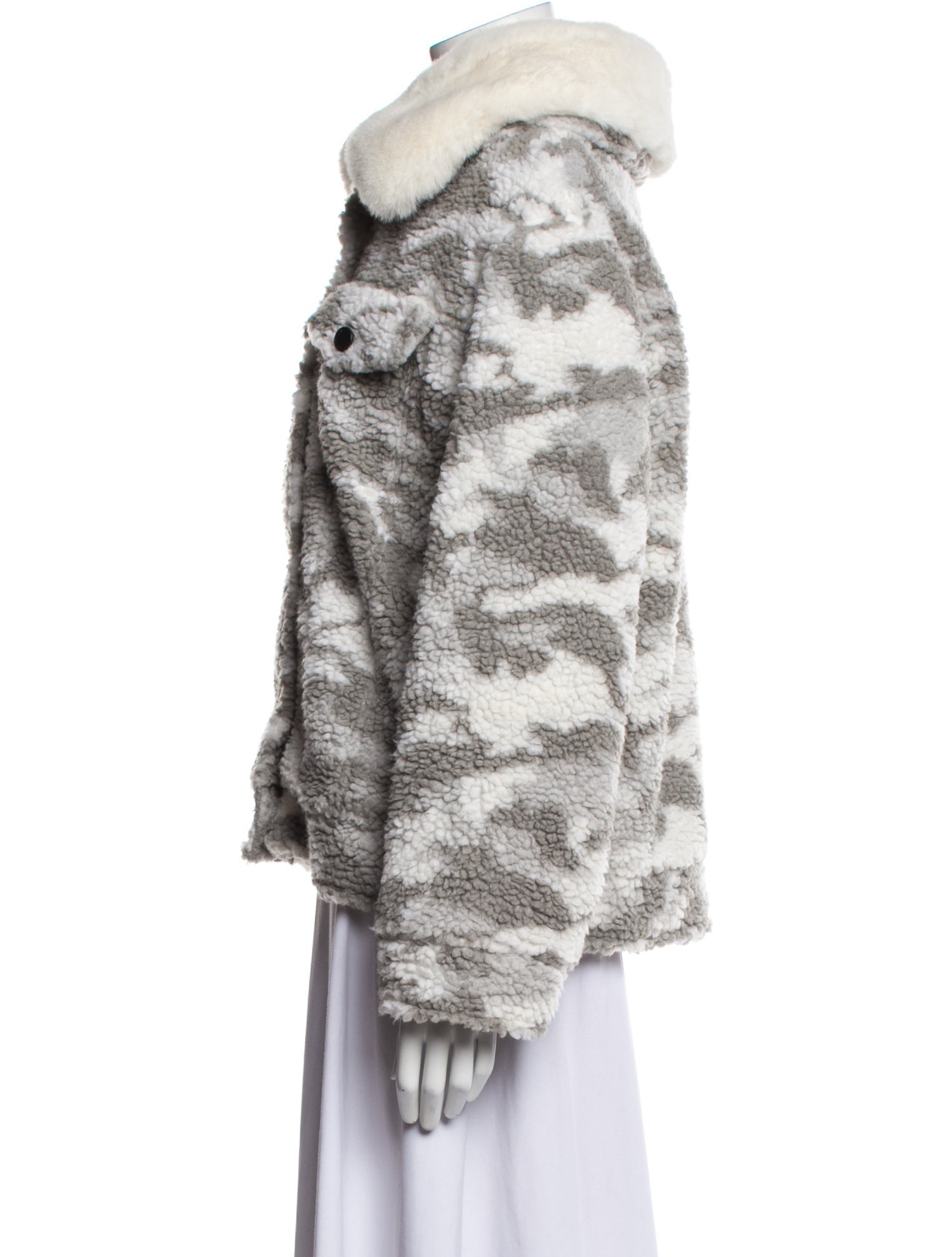 Jocelyn Printed Faux Fur Jacket w/ Tags
